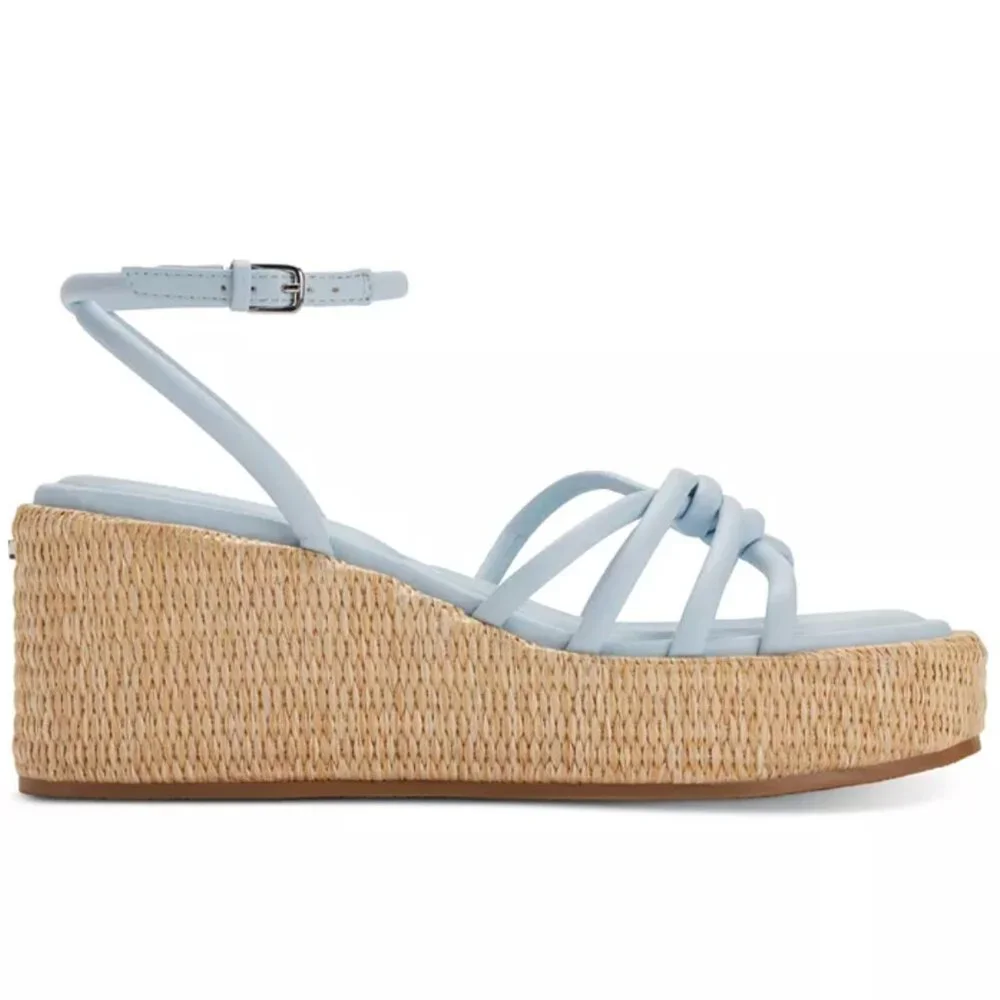 NIB DKNY Cyrilla Strappy Platform Wedge Sandals